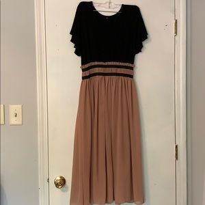 xxl stretch/vintage style dress-not quite maxi